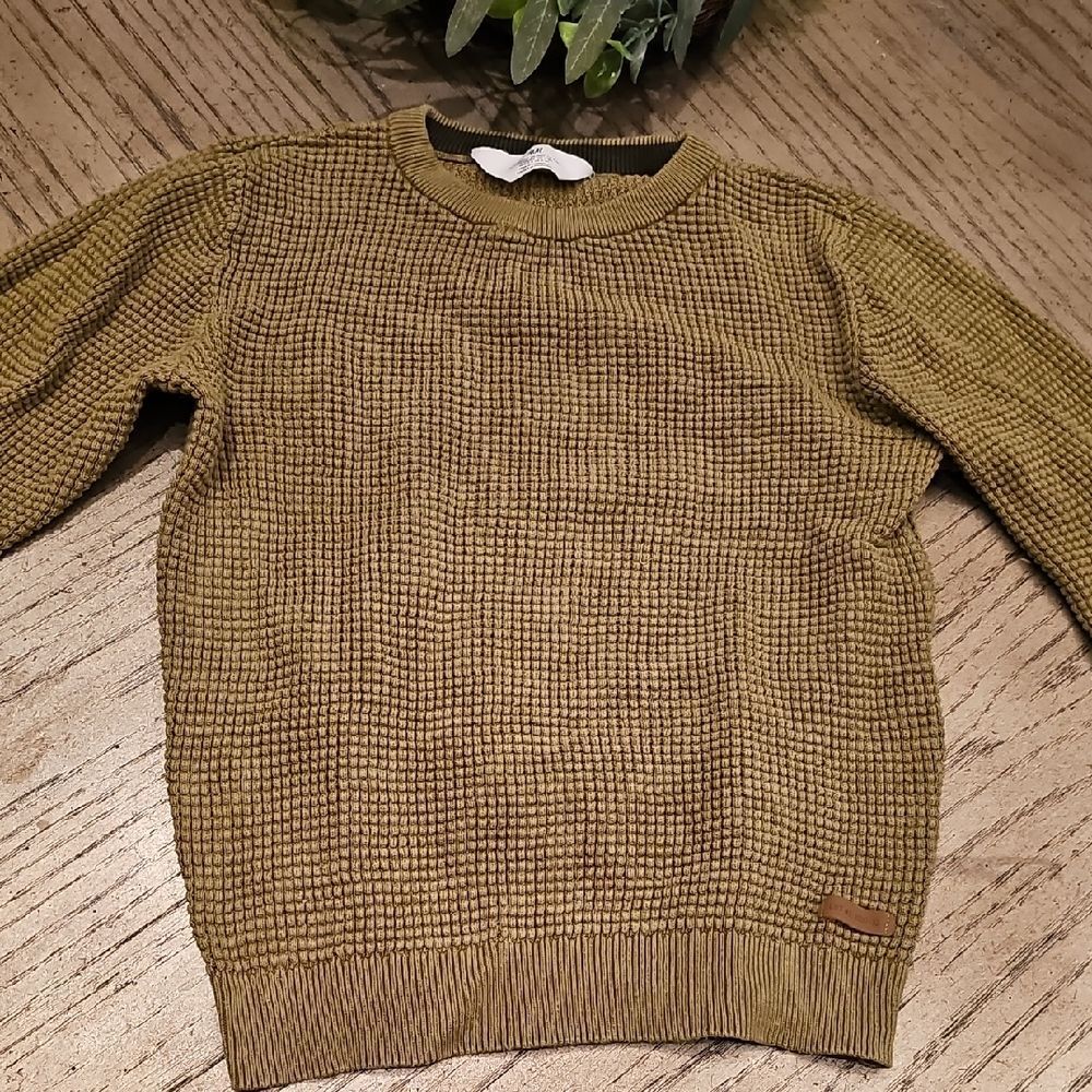 H&M Waffle Knit Crewneck Sweater 6X-7